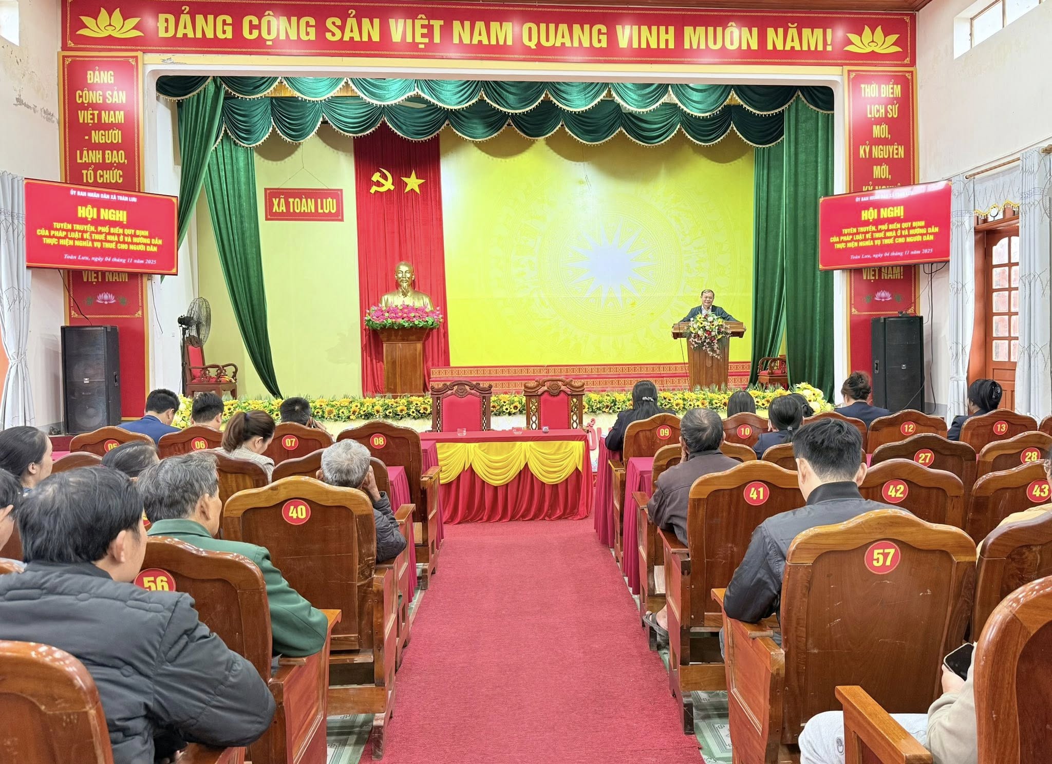 UBND xã Toàn Lưu triển khai công tác thu thuế nhà ở năm 2025