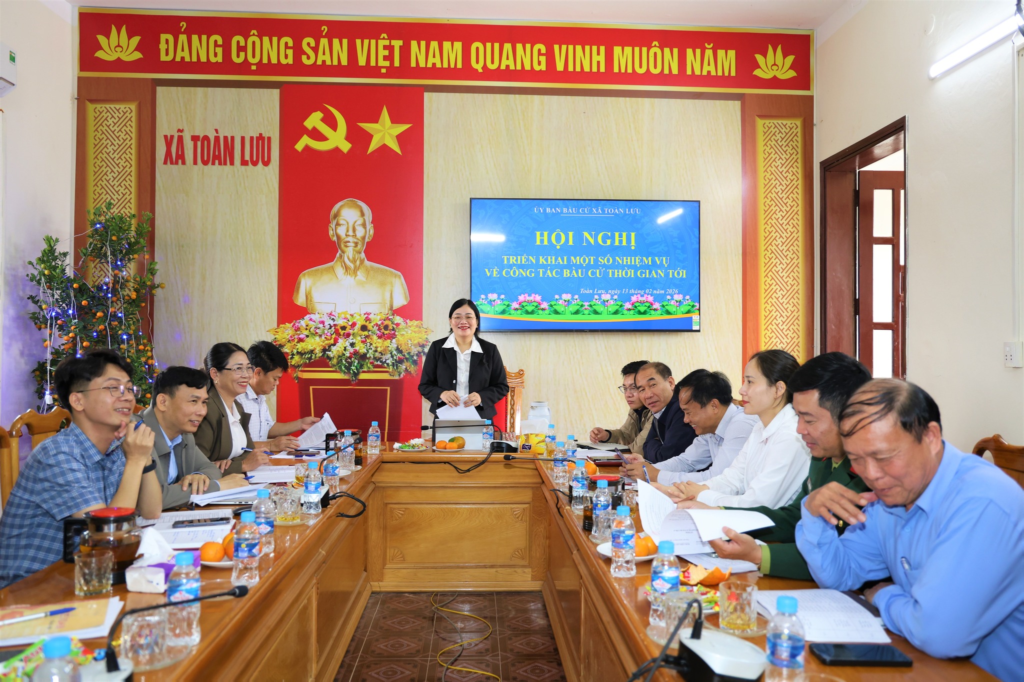 Ủy Ban Bầu cử xã Toàn Lưu triển khai một số nhiệm vụ liên quan tới công tác bầu cử 