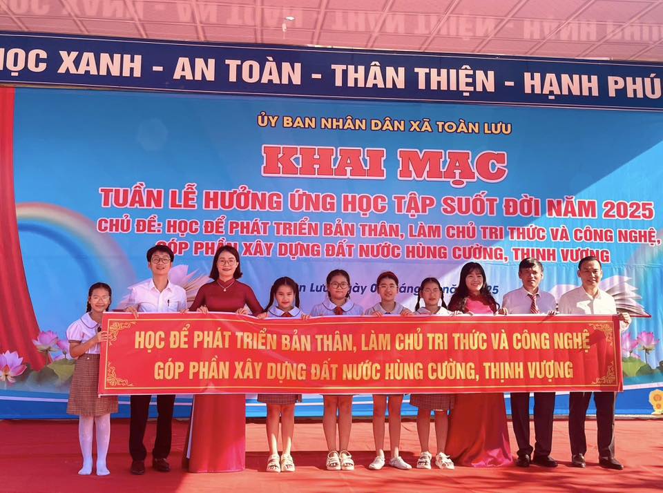 Xã Toàn Lưu tổ chức Lễ phát động “Tuần lễ hưởng ứng học tập suốt đời” năm 2025