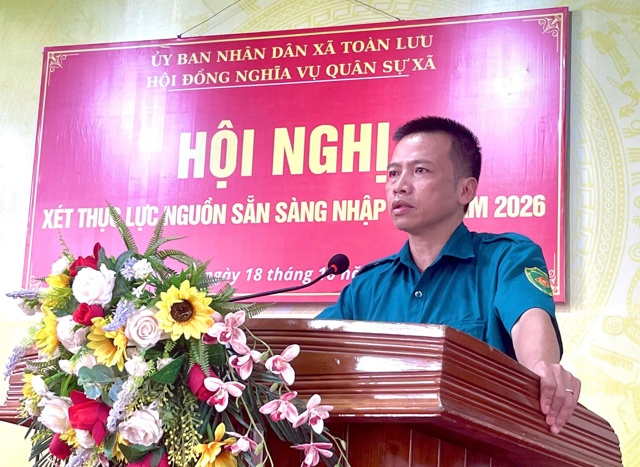 Xã Toàn Lưu chủ động triển khai công tác tuyển chọn, gọi công nhân nhập ngũ năm 2026