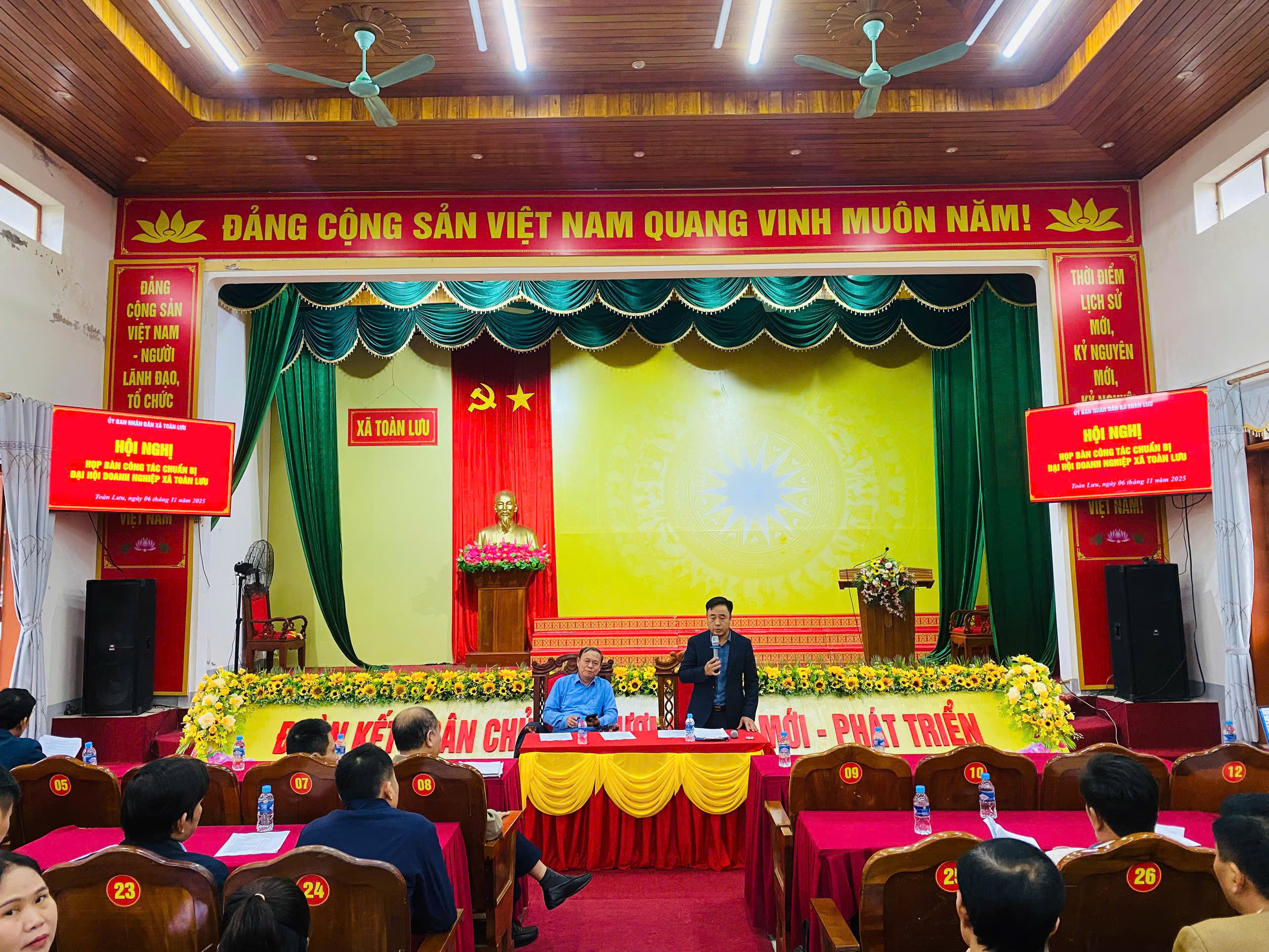 UBND xã Toàn Lưu triển khai công tác chuẩn bị Đại hội Hội Doanh nghiệp xã nhiệm kỳ 2025-2030