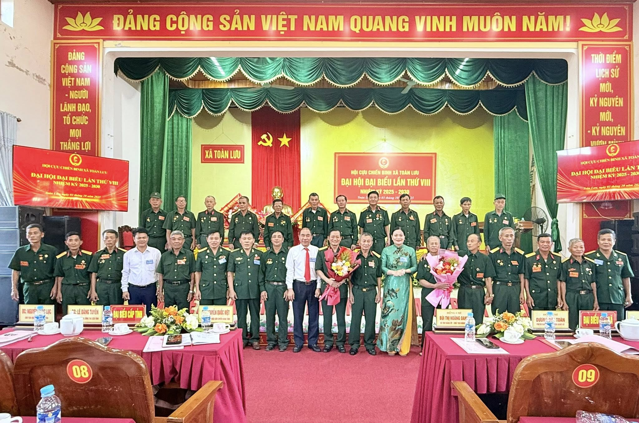 Đại hội Đại biểu Hội Cựu chiến binh xã Toàn Lưu lần thứ VIII, nhiệm kỳ 2025-2030