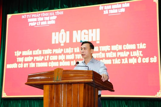 Xã Toàn Lưu tập huấn kiến thức pháp luật, kỹ năng thực hiện công tác trợ giúp pháp lý 