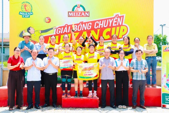 Xã Toàn Lưu sôi nổi giải bóng chuyền nữ Meizan Cup 2026 