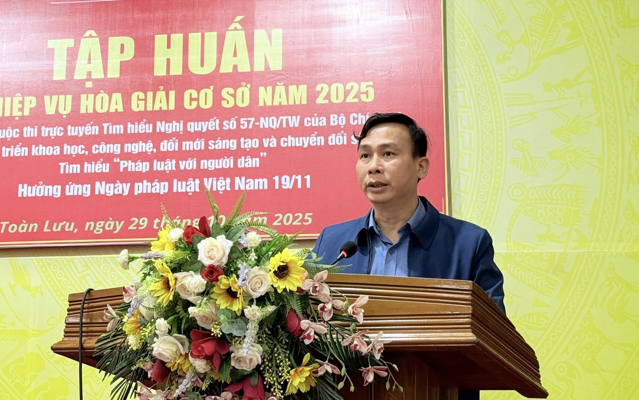 Xã Toàn Lưu tổ chức tập huấn nghiệp vụ hòa giải ở cơ sở năm 2025 